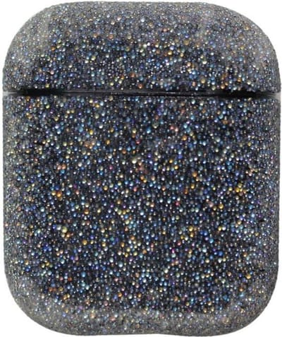 Airpods Hoesje - Airpods Case - Zwart met Glitter Diamantjes (Zirkonia) - Sinterklaas Cadeautjes - Schoencadeautjes Sinterklaas