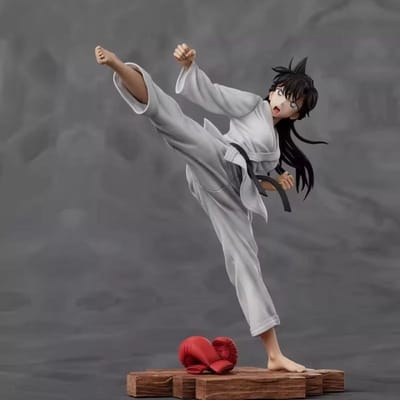 Detective Conan Mouri Ran Karate Actie Model Anime Karakter Beeldje Bureau Decor Verzamelaar Model Cadeau Voor Anime Manga Fans gray