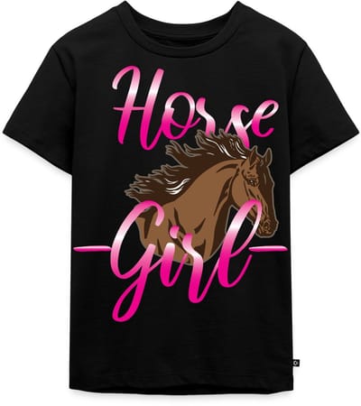 Horse Girl – Paardenmeisje- Paardenliefde In Roze Stijl Premium T Shirt Kinderen