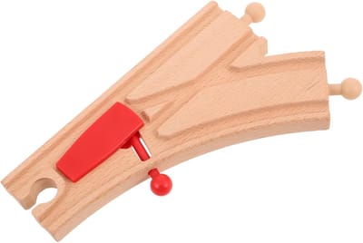 Houten Trein Accessoires - Baansets Uitbreiding - Creatief Spelen - Nauwkeurige Pasvorm - 6.48X3.65X0.43in - Multicolor