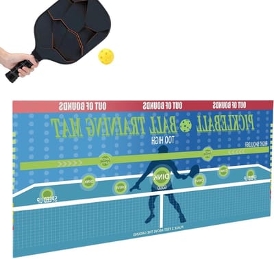 Pickleballs Oefenbord - Zelfklevende Pickleballs Oefenpad Pickleballs Dink Pad, Draagbare Pickleballs Oefening Rebounder Pickleballs Oefen Poster voor Home Gym Pickleballs Court