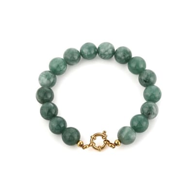 Bijoutheek Armband (Sieraad) Kralen Stenen Light Green