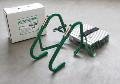 ATV - Vluchtladder 7 meter - Groen - Voor 2 - 3 verdiepingen