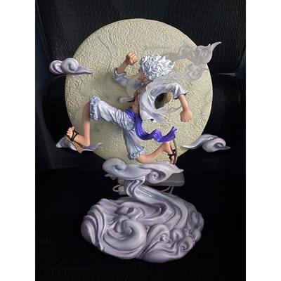 Luffy Anime One Piece Figuur Luffy Gear 5 Actiefiguren Anime One Piece Standbeeld Monkey D. Luffy PVC Model Speelgoed Cadeau Voor Vriend wit