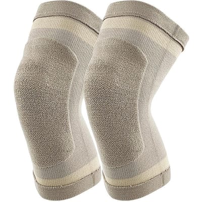 1 Paar Winter Kniebeschermers Verdikt Fleece Kniebrace voor Vrouwen Mannen Gewrichtspijn Artritis Warm Thermisch Mouwtje XL