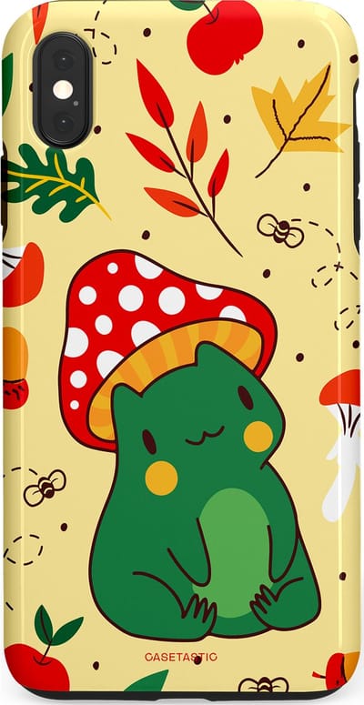 Casetastic Hoesje Geschikt voor Apple iPhone Xs Max - Stijlvolle Beschermende Duo-layer Case - Kwakende vriendjes