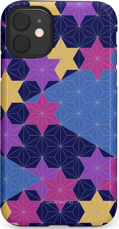 Casetastic Hoesje Geschikt voor Apple iPhone 11 - Stijlvolle Beschermende Duo-layer Case - Sterrenlijn