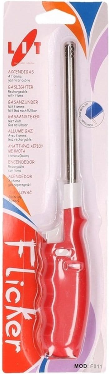 Rode gasaansteker 25,5 cm