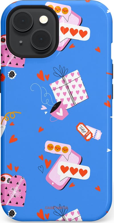 Casetastic Hoesje Geschikt voor Apple iPhone 15 Magsafe - Stijlvolle Beschermende Duo-layer Case - Romantische Date