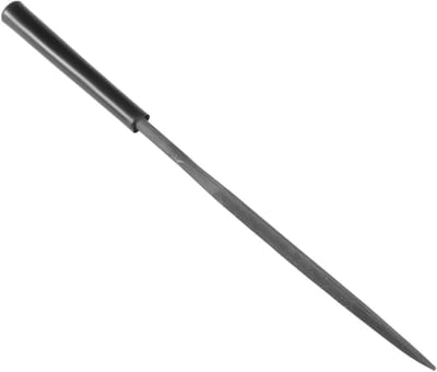 Metalen Raspvijl - Naaldvijlset Driehoek - Nauwkeurig Vijlen - Hoog Koolstofstaal - 4 mm x 160 mm - Grijs