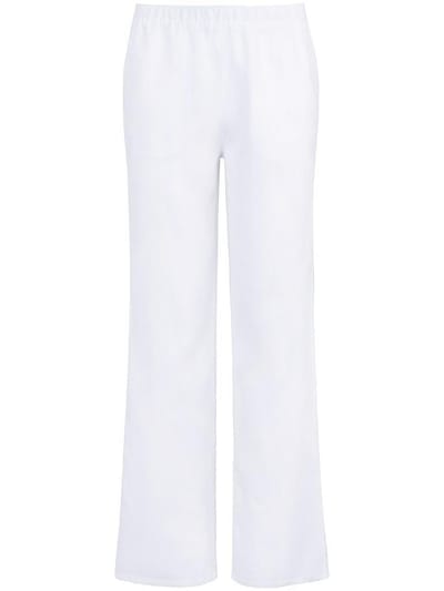 Comfortbroek pasvorm Cornelia 100% linnen Van Peter Hahn wit