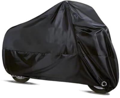 Motorfietshoes - Scooterhoezen - Met Opbergzak - Motorfiets Deksel - Voor Buiten en Binnen - Waterdicht - Stofdicht - 265 x 105 x 125 CM - Zwart - 190T Polyester - Universeel - Voor Motors/Scooters