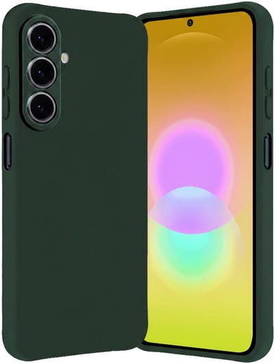 Hoes - Geschikt voor Samsung Galaxy A27 - Sterk & Shockproof - Hoesje Cover - Siliconen Case - Donkergroen
