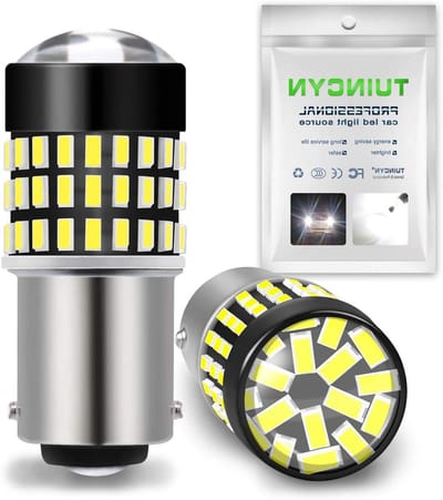 LED Richtingaanwijzer Lamp - Remlicht Bulb - Voertuig Verlichting - Dubbele Intensiteit - 900 Lumen - Wit
