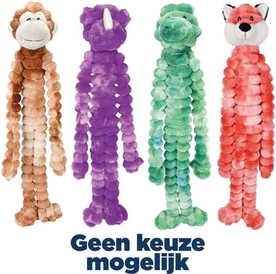 Pluche Honden Speeltje Multipet - Crimpy Cuddlerz 68,5cm met Pieper - Zacht en Interactief Honden Speelgoed
