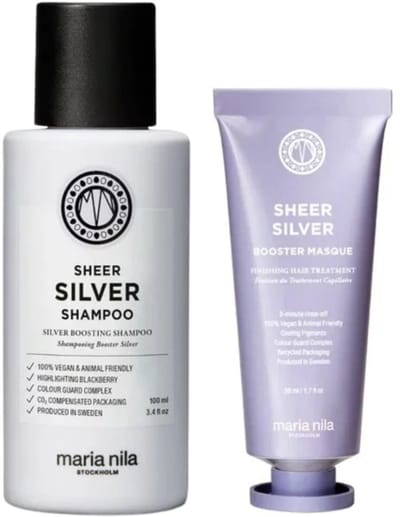 Maria Nila - Sheer Silver Booster Travel Set - 100+50ml