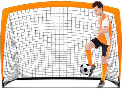 SP® Voetbaldoel - Voetbalgoal - Voetbal Doel - Oranje - 110cm x 152cm x 110cm