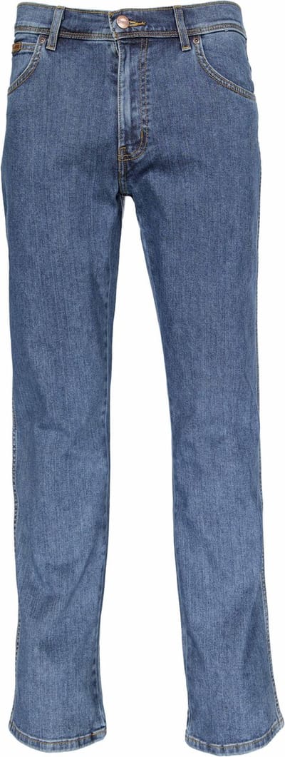 Wrangler Texas Str Heren Regular Fit Jeans Blauw - Maat W50 X L32