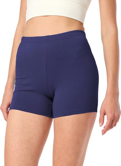 Merry Style MS-MS10-283-LE Dames Leggings - Sport - Vrijetijdsbroek - Kort - Viscose - Sporbroek - Yogabroek - Marineblauw - 3XL