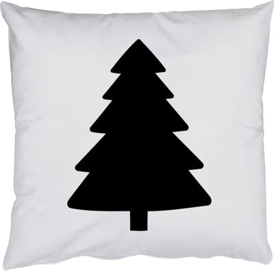 Sierkussens - Kussentjes Woonkamer - 50x50 cm - Kerstboom - Zwart - Kerstmis - Feest