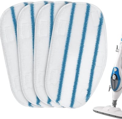 Accessoires voor stoomreinigers - wasbare microvezelpad - geschikt voor het reinigen van hardhouten vloeren - 4 stuks