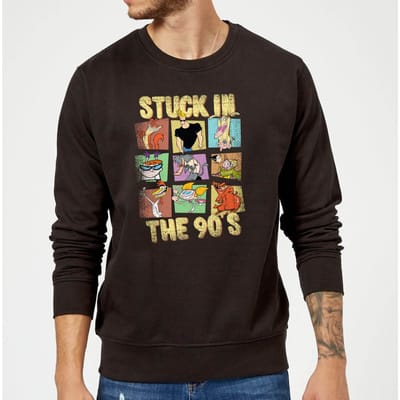 Cartoon Network Stuck In The 90s Sweatshirt - Black - XL