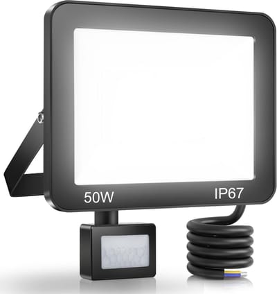 Krachtige Led Buitenlamp met Bewegingsmelder 5000 Lumen Koudwit IP67
