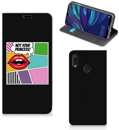 Huawei Y7 hoesje Y7 Pro (2019) Hippe Standcase Popart Princess