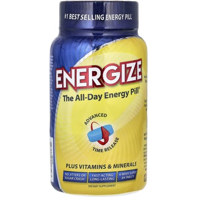 Isatori, Energize, Energiepillen voor de hele dag, 84 tabletten