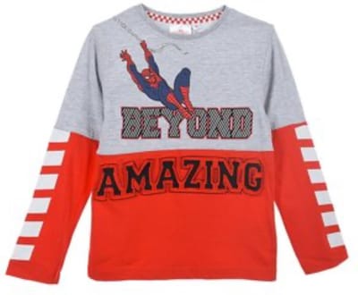 Marvel Spiderman Shirt - Lange Mouw - Rood - Maat 98