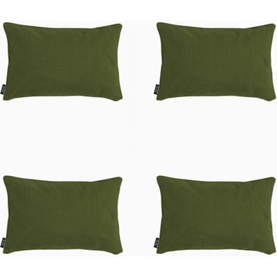 Madison - Sierkussen Moss green canvas eco+ - Ca. 30x50 cm - Set van 4