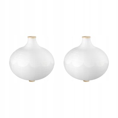 2x Merkloze Lampenkap Wit 57 cm - Rijstpapier, Bolvorm