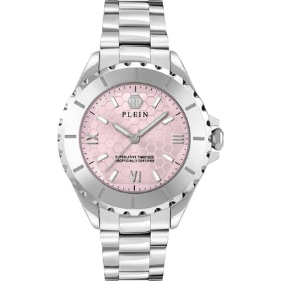 Philipp Plein Plein Heaven PWPOA0324 Horloge - Staal - Zilverkleurig - Ø 38 mm