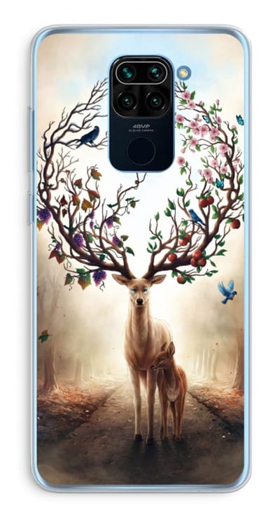 Case Company® - Hoesje geschikt voor Xiaomi Redmi Note 9 hoesje - Seasons Change - Soft Cover Telefoonhoesje - Bescherming aan alle Kanten en Schermrand