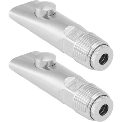2 stuks Varken Waternippel Gelijkmatig Watervolume Roestvrij Staal G1/2 Buitendraad Varkensdrinker voor Zeugen gray