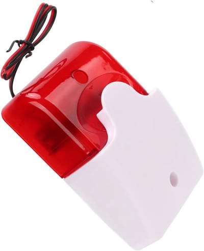 Rood Knipperend Alarmlicht met Hoorbare Sirene 110dB - Instelbaar Volume