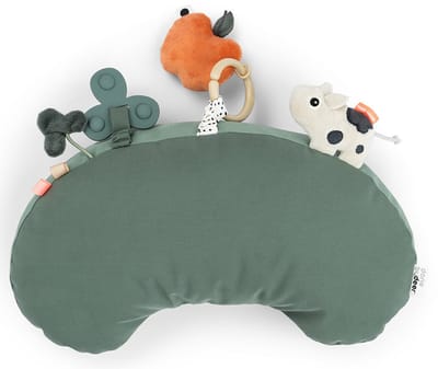 Done by Deer Tummy Time Activiteitenkussen Tiny Farm Green