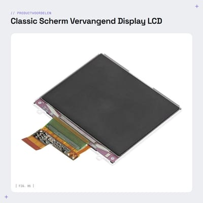 Dailygoods- LCD-Scherm Vervangend - Classic 6e Generatie - 5,7 x 4,8 cm - Goede Weergaveprestaties - Eenvoudige Installatie - Nieuw