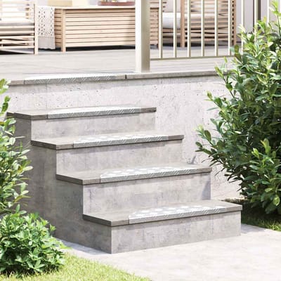 vidaXL - Trapmatten - 15 - st - 60 - x - 18 - x - 2,5 - cm - Zilver - Aluminium