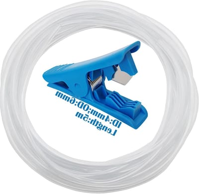 Flexibele PVC Slang 4mm ID x 6mm OD - 5 Meter Duidelijke Waterleiding met Slangensnijder voor Tuin en Klussen