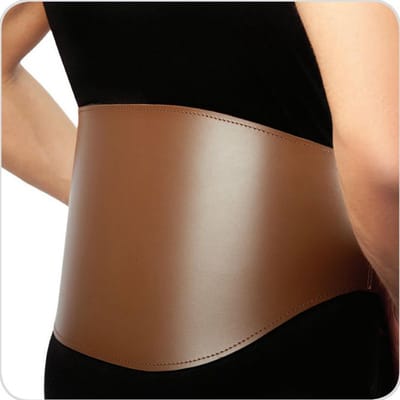 Gewichthefriem - Weightlifting belt - Sport Powerlift Riem -Trainingsriem - Rugbrace - Buikband - 100% leer - Lumbosarcale orthese - maat XS