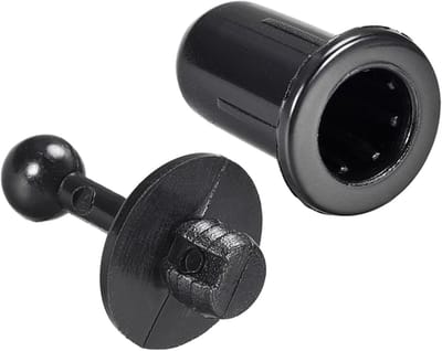 Duurzame Peg Kit voor Kleine Speakers en Boekenplanken - 6mm Diameter, Zwart, 8 Stuks, Ideaal voor Thuisgebruik en Geluidsinstallaties