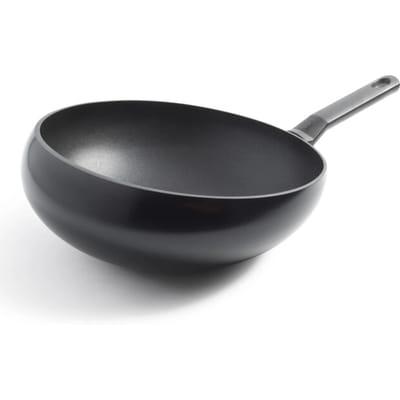 BK Wokarang wokpan 30cm - 4,3l - PFAS-vrij - Inductie wokpan - keramische antiaanbaklaag - ovenbestendig tot 160 graden - vaatwasserbestendig - RVS handvat - Aluminium