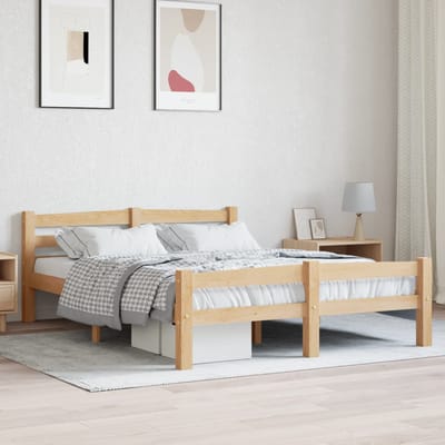 vidaXL - Bedframe - massief - grenenhout - 120x200 - cm