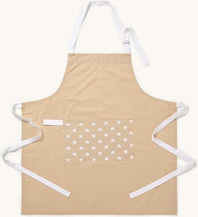 Homescapes keukenschort sterren beige