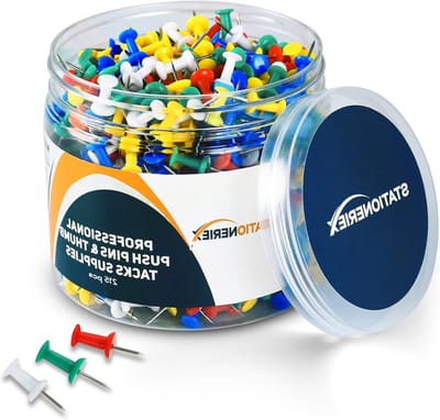 Kleurrijke Punaises - Duimspijkers Prikbord - Decoreren Organiseren - Stevige Stalen Naald - 215 Stuks - Assorti