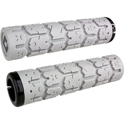 Merkloze Fiets Handvatten Blauw 135mm - Lock-On Grip