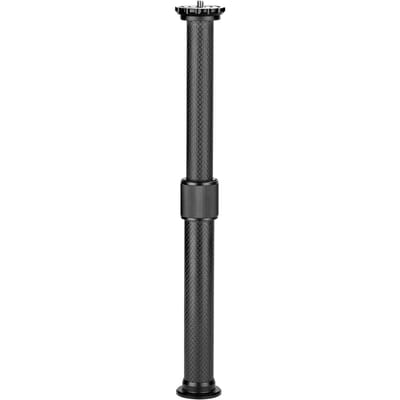 Poteau d'extension de trépied universel en Fiber de carbone, tige extensible à 2 sections Max. Hauteur 32 cm/12,6 pouces avec noir