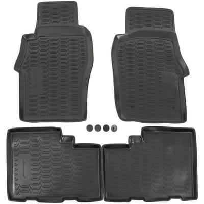 Tapis de sol - Exclusif - Nissan Patrol Y61 - Caoutchouc - Toutes saisons - Fixation sécurisée