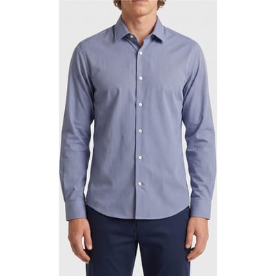 Calvin Klein Slim Multi Cotton Shirt Navy Taglia: 37 | Camicie Business Outlet | Uomo | Blu
